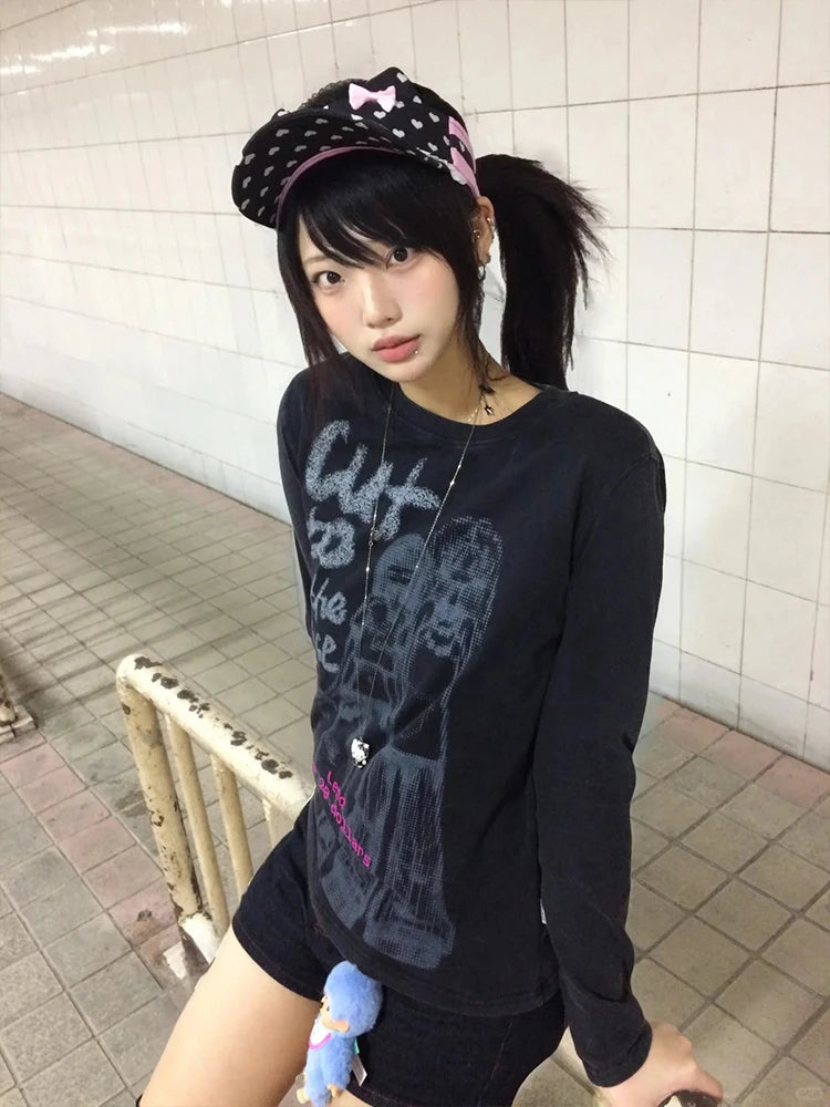 Cathy Dollette 2000s Black Long Sleeve