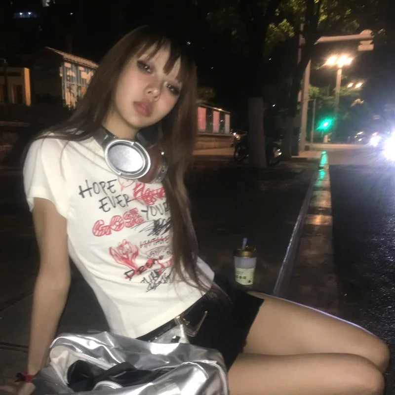 Cath Dollette Graphic Short Sleeve Tshirt E-girl Tee