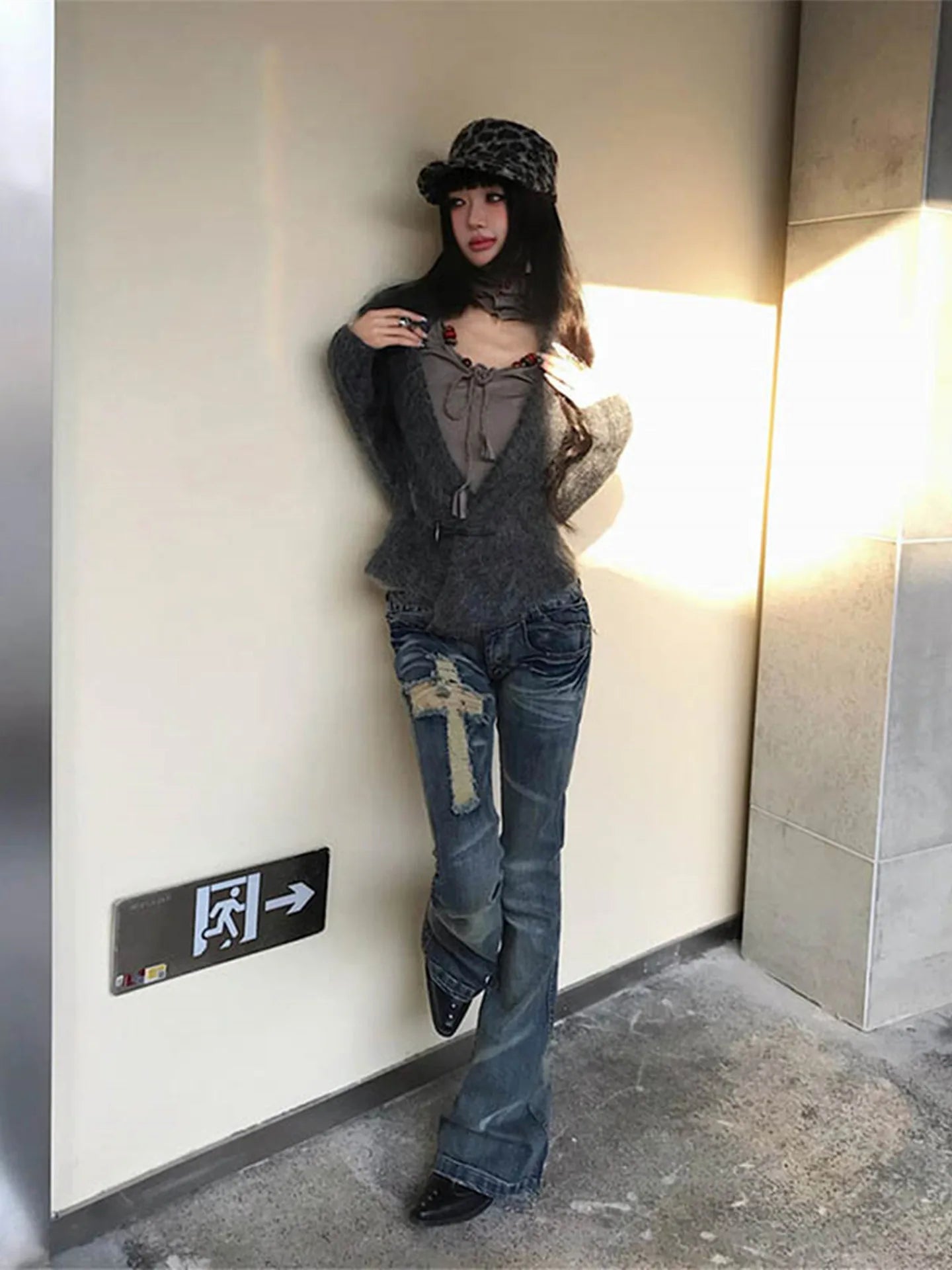 Cathy Dollette 2000s Japanese Jeans Pants  Low Waist Denim Pant Streetwear American Retro  Trousers Jeans Slim E-girls Jeans