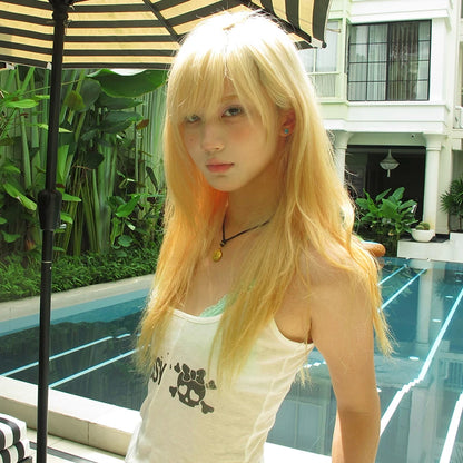Cathy Dollette White See Through Tank