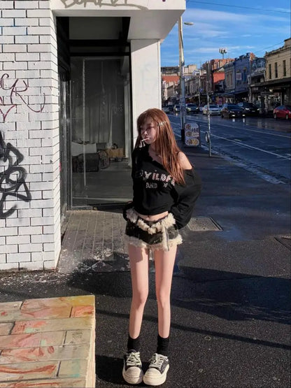 Cathy Dollette Graphic T Shirts Woman Clothes Long Sleeve Japanese 2000s Clothes  Spring TopTees Female Clothing  Kawaii