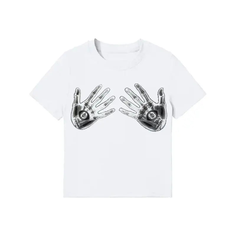 Cathy Dollette Cotton Graphic T Shirts Woman Clothes Short Sleeve Summer TopFunny Print Tees Female Clothing 2000s Clothes  Goth