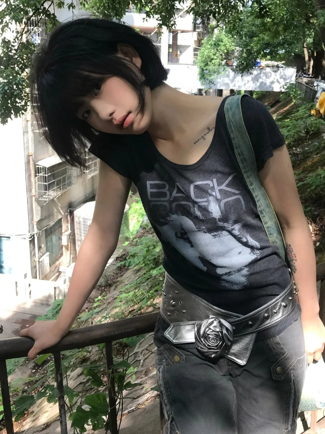 Cathy Dollette  Vintage Print T Shirt  Short Sleeve  2000s TopJapanese Streetwear Grunge TopTee E-girls Summer