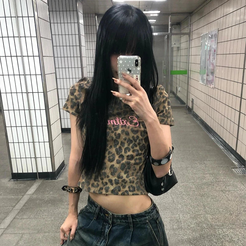 Cathy Dollette Leopard Print Short Sleeve