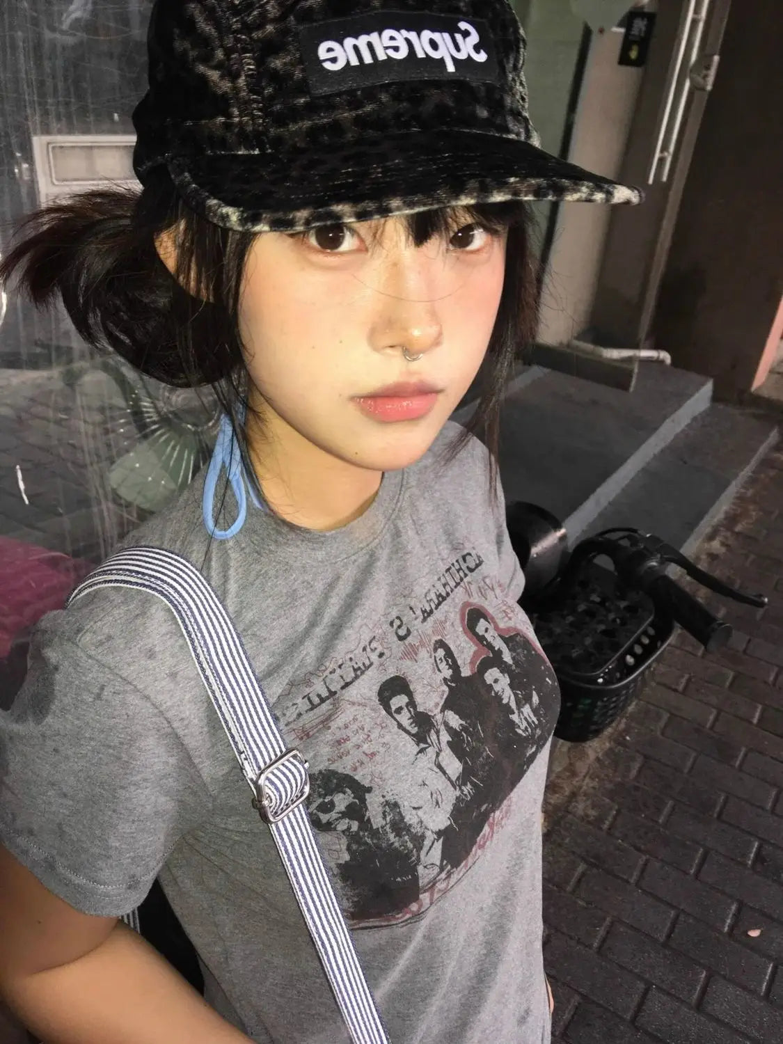 Cathy Dollette Streetwear Graphic T Shirts Short Sleeve Summer Short Sleeve Korean Fashion 2000s Clothes  Tees Female Clothing