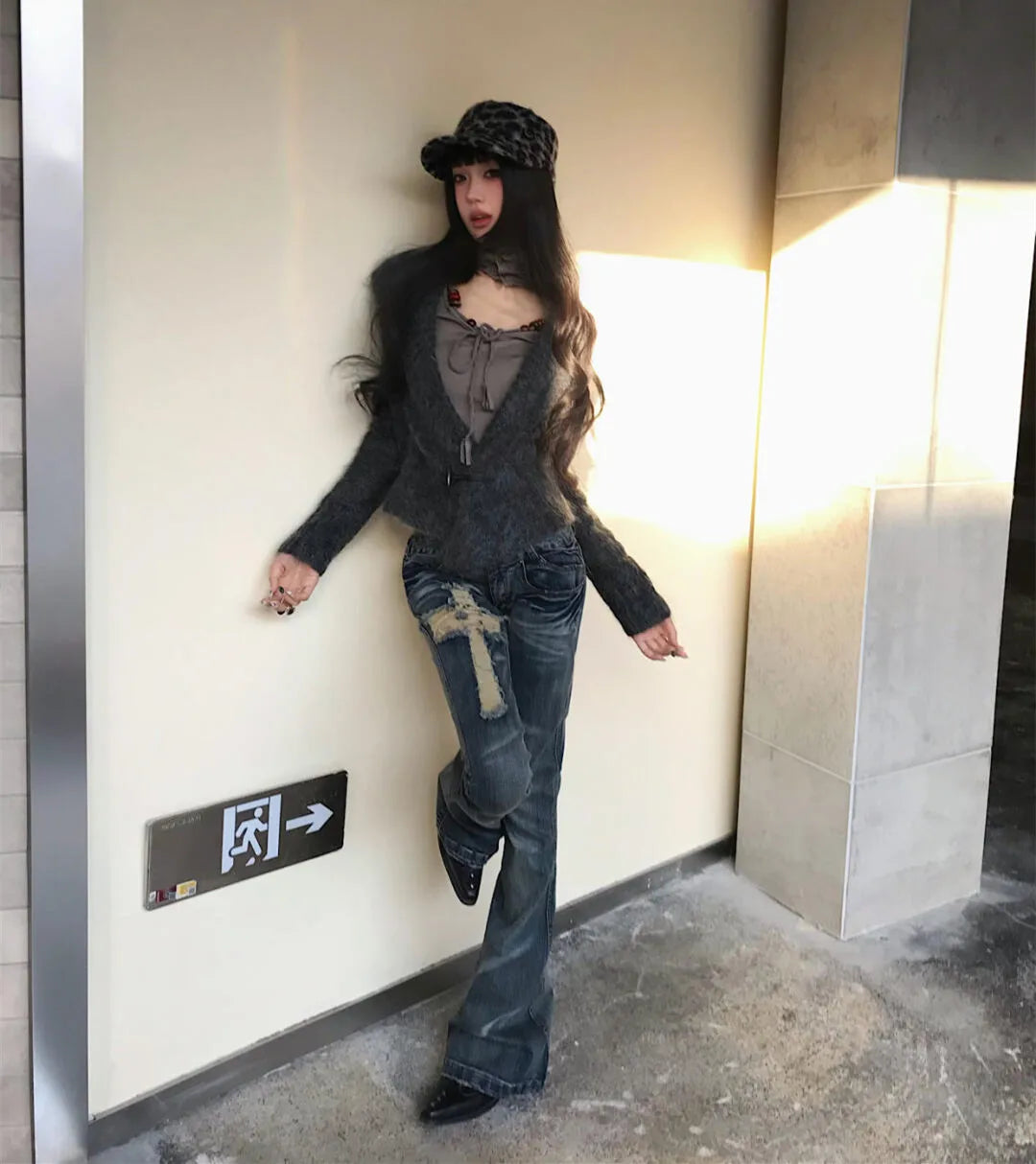 Cathy Dollette 2000s Japanese Jeans Pants  Low Waist Denim Pant Streetwear American Retro  Trousers Jeans Slim E-girls Jeans