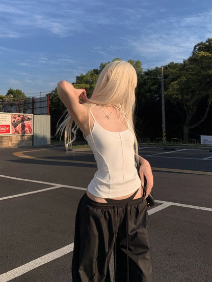 Cathy Dollette Sweet Angel Wing Tank Top Clothes Sleeveless Slim 2000s Clothes  Summer TopJapan Style Tanks & Camis Chic