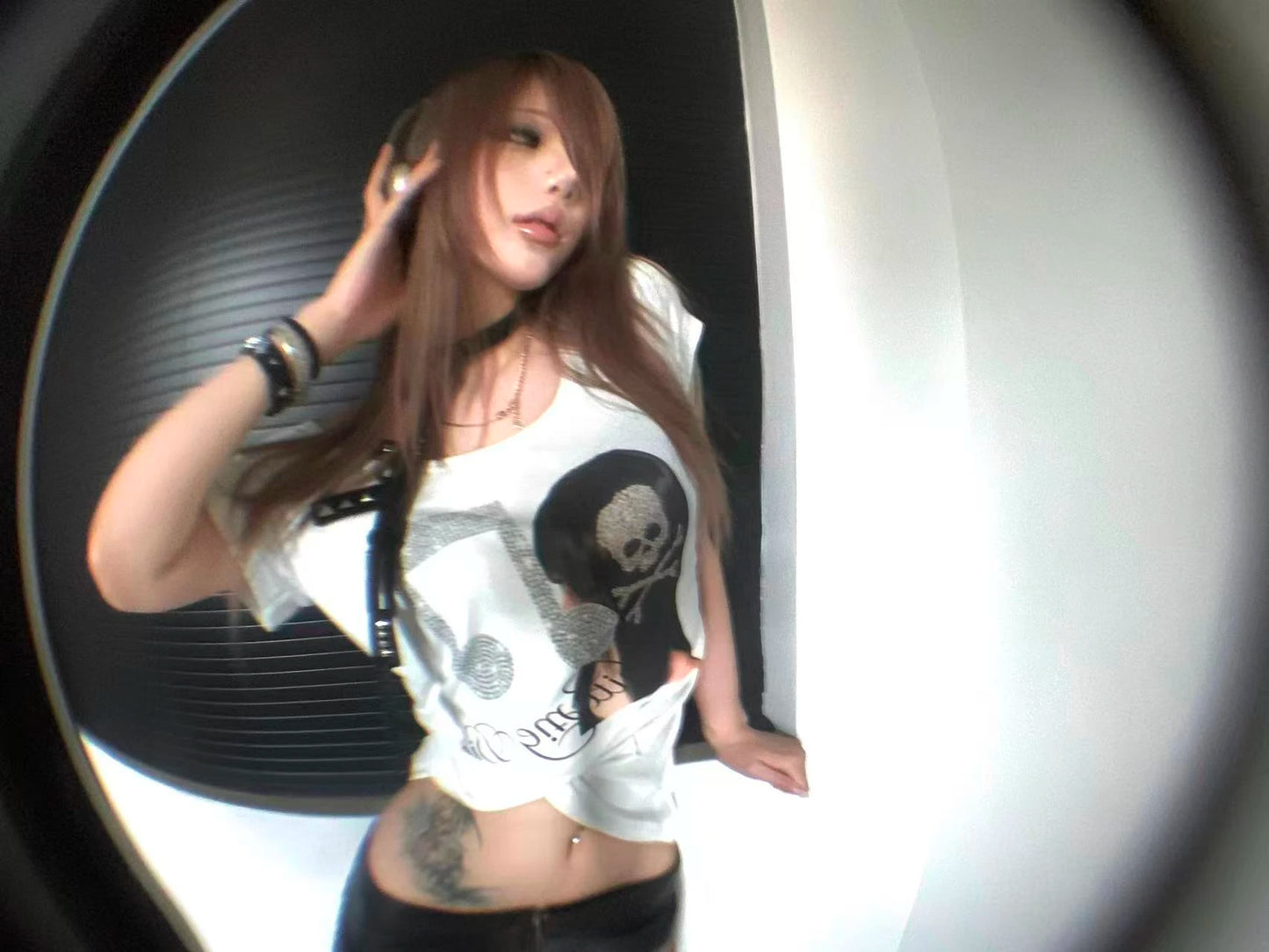 Cathy Dollette Skull Musical  Short Sleeve Tee