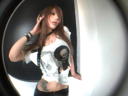 Cathy Dollette Skull Musical  Short Sleeve Tee