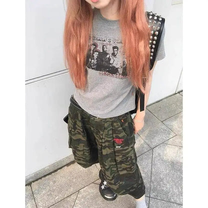 Cathy Dollette Streetwear Graphic T Shirts Short Sleeve Summer Short Sleeve Korean Fashion 2000s Clothes  Tees Female Clothing