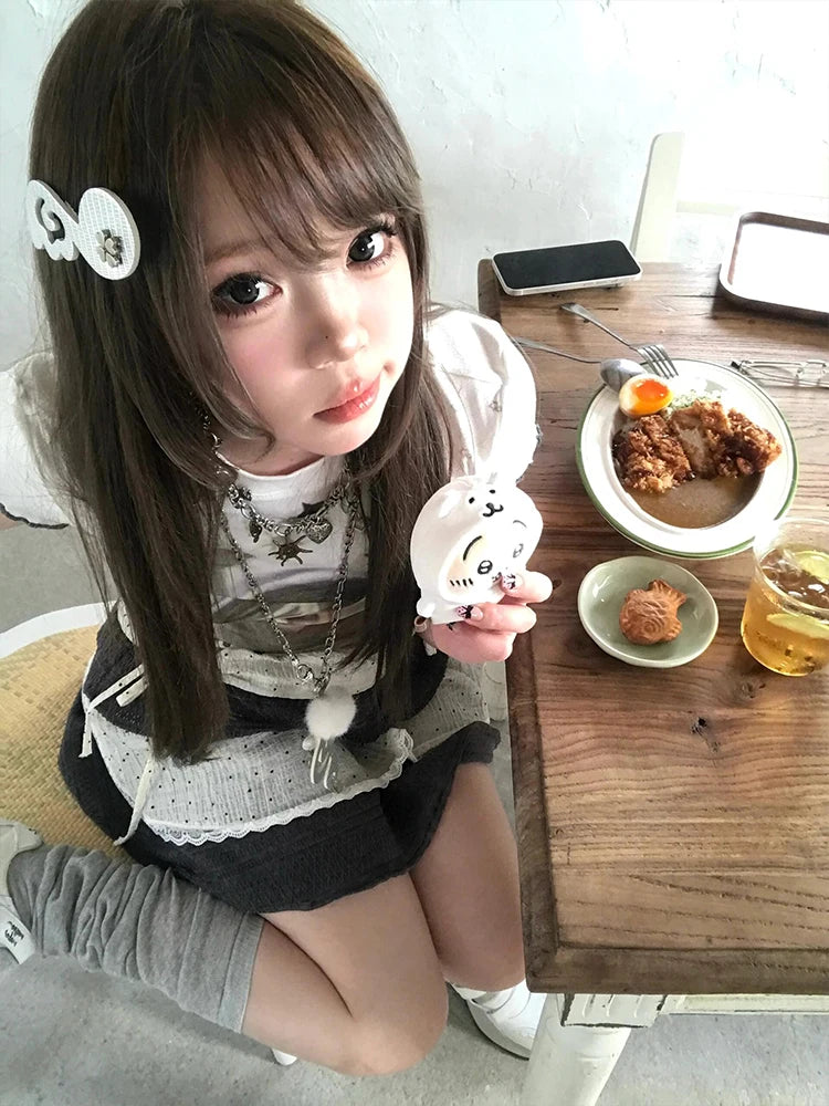 Cathy Dollette Hotsweet Kawaii Graphic T Shirts Woman Clothes Short Sleeve Japan Style 2000s Clothes  Tees Female Clothing
