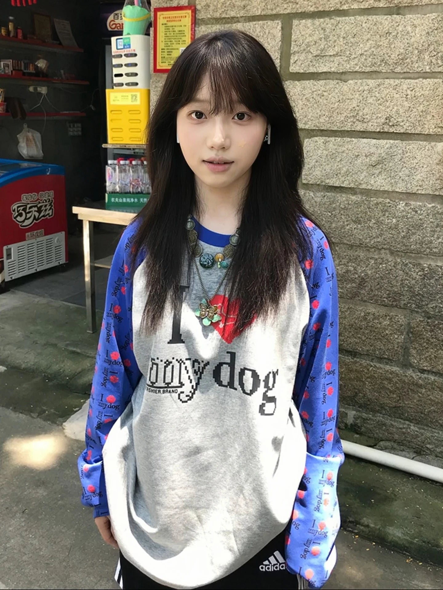 Cathy Dollette Harajuku Print T Shirt  Patchwork Loose Casual Tee Top Japanese Grunge TopAmerican Retro Autumn