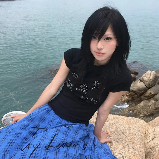 Cathy Dollette  Black Grunge Tee Shirt