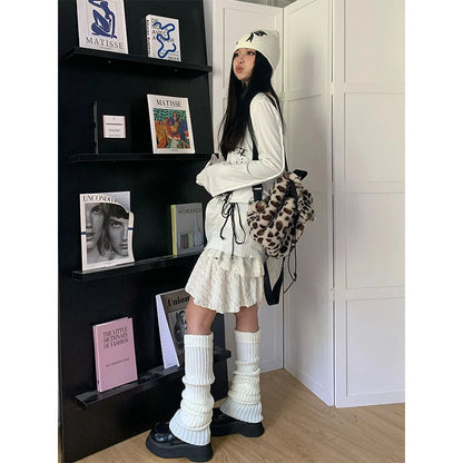 Cathy Dollette Gothic Grunge Top Die Tye Print Graphic T Shirts  Aesthethic Streetwear 2000s Japanese White Tshirts Autumn
