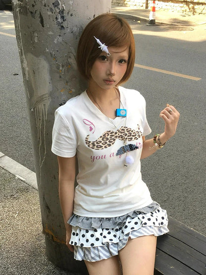 Cathy Dollette Short Sleeve Leopard