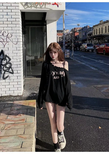 Cathy Dollette Graphic T Shirts Woman Clothes Long Sleeve Japanese 2000s Clothes  Spring TopTees Female Clothing  Kawaii