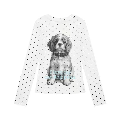 Cathy Dollette Harajuku Print Graphic TopLong Sleeve Slim  T Shirt  2000s Streetwear E-girls Tshirts American Retro
