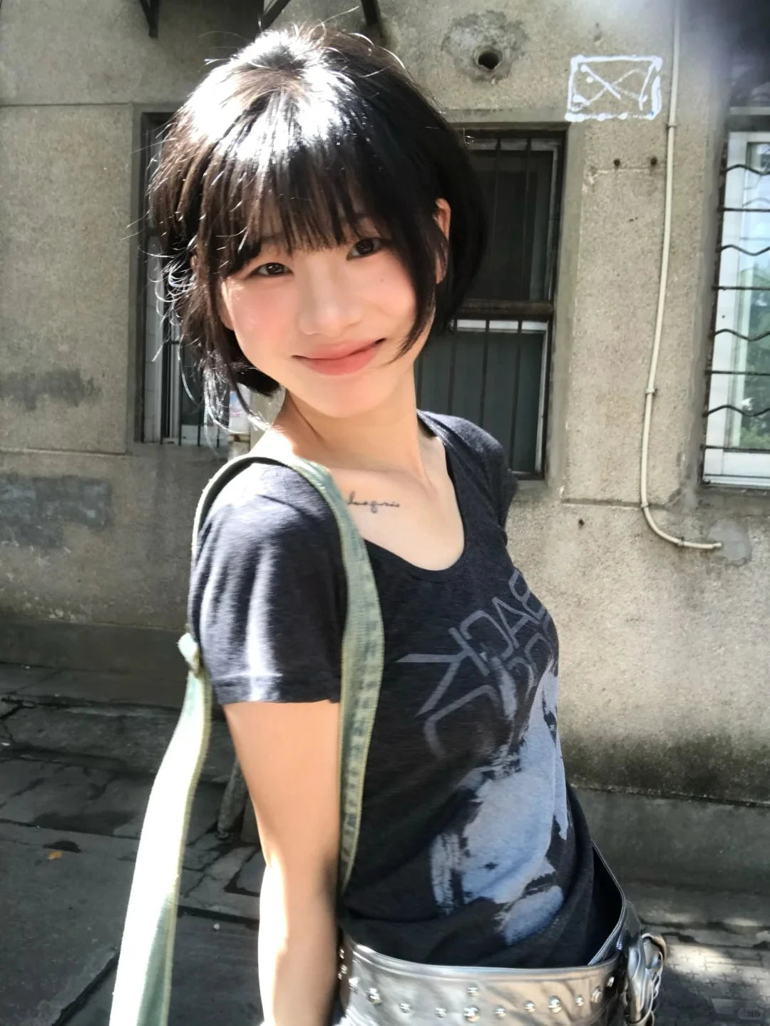 Cathy Dollette  Vintage Print T Shirt  Short Sleeve  2000s TopJapanese Streetwear Grunge TopTee E-girls Summer