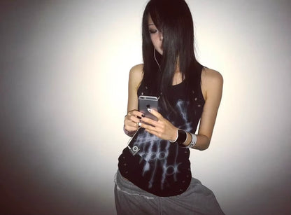 Cathy Dollette Smoky Marble Wash Sleeveless Tank