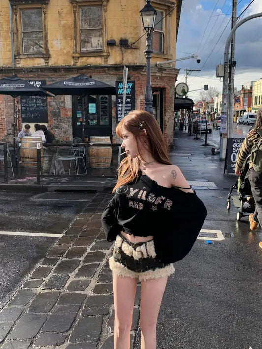 Cathy Dollette Graphic T Shirts Woman Clothes Long Sleeve Japanese 2000s Clothes  Spring TopTees Female Clothing  Kawaii