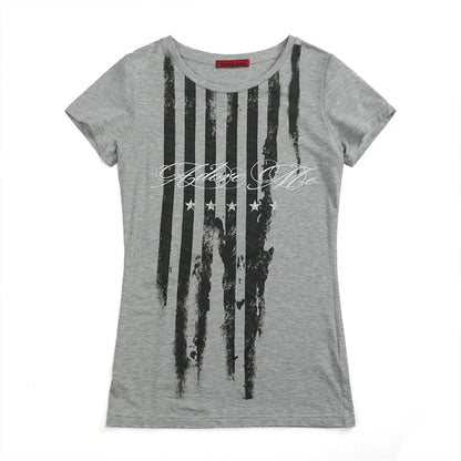 Cathy Dollette Skunk Striped T-shirt