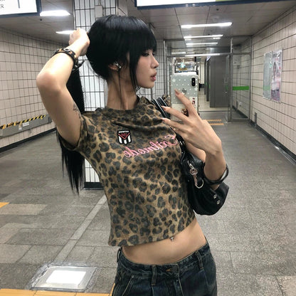 Cathy Dollette Leopard Print Short Sleeve